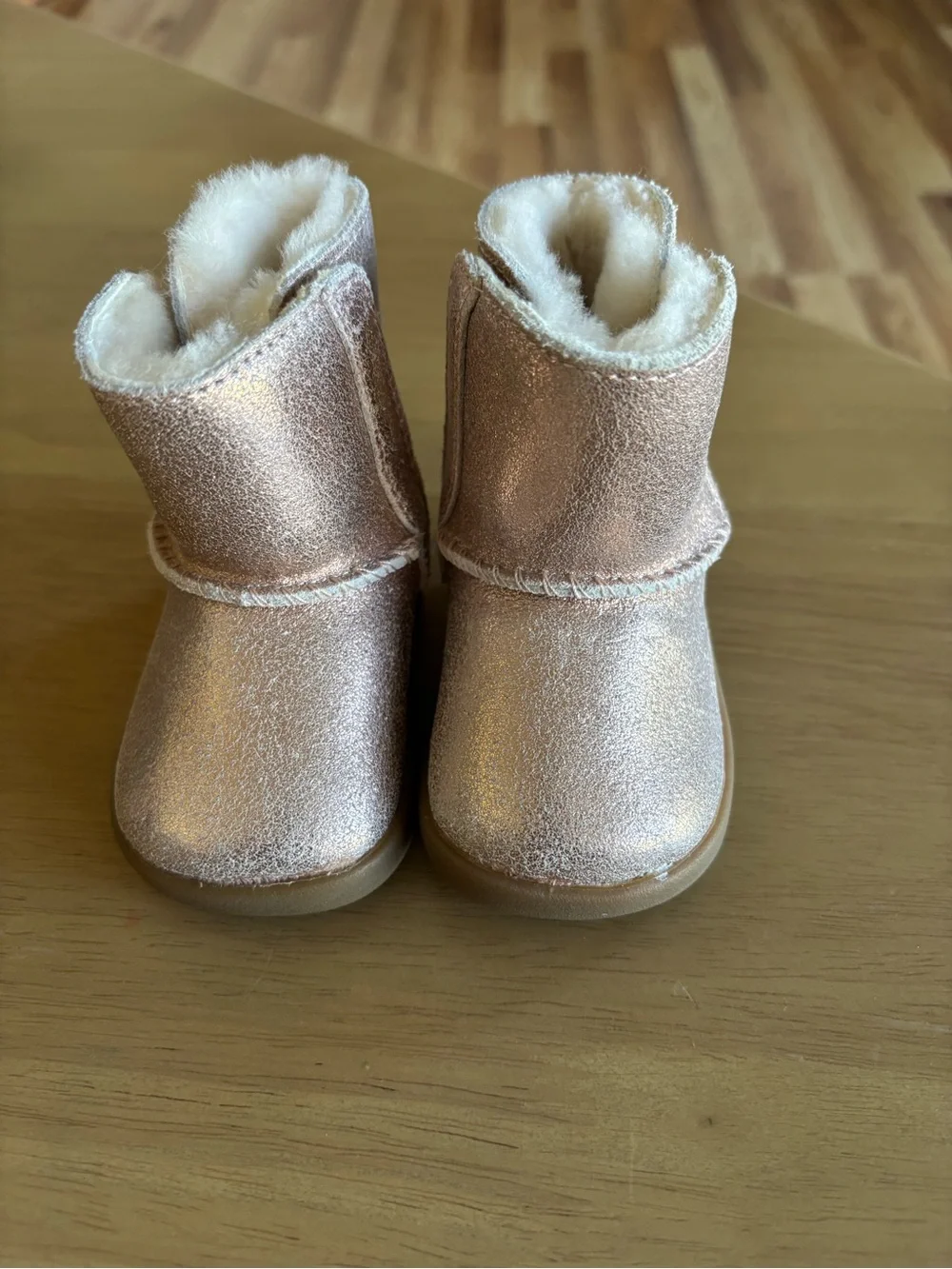 UGG Baby Classic Metallic Pink Sheepskin Boot